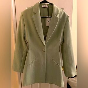 NWT ONHER The Brand Cut Out Blazer